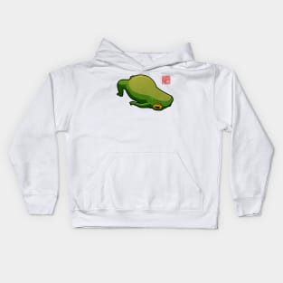 Yoga Frog Bridge Pose Kids Hoodie